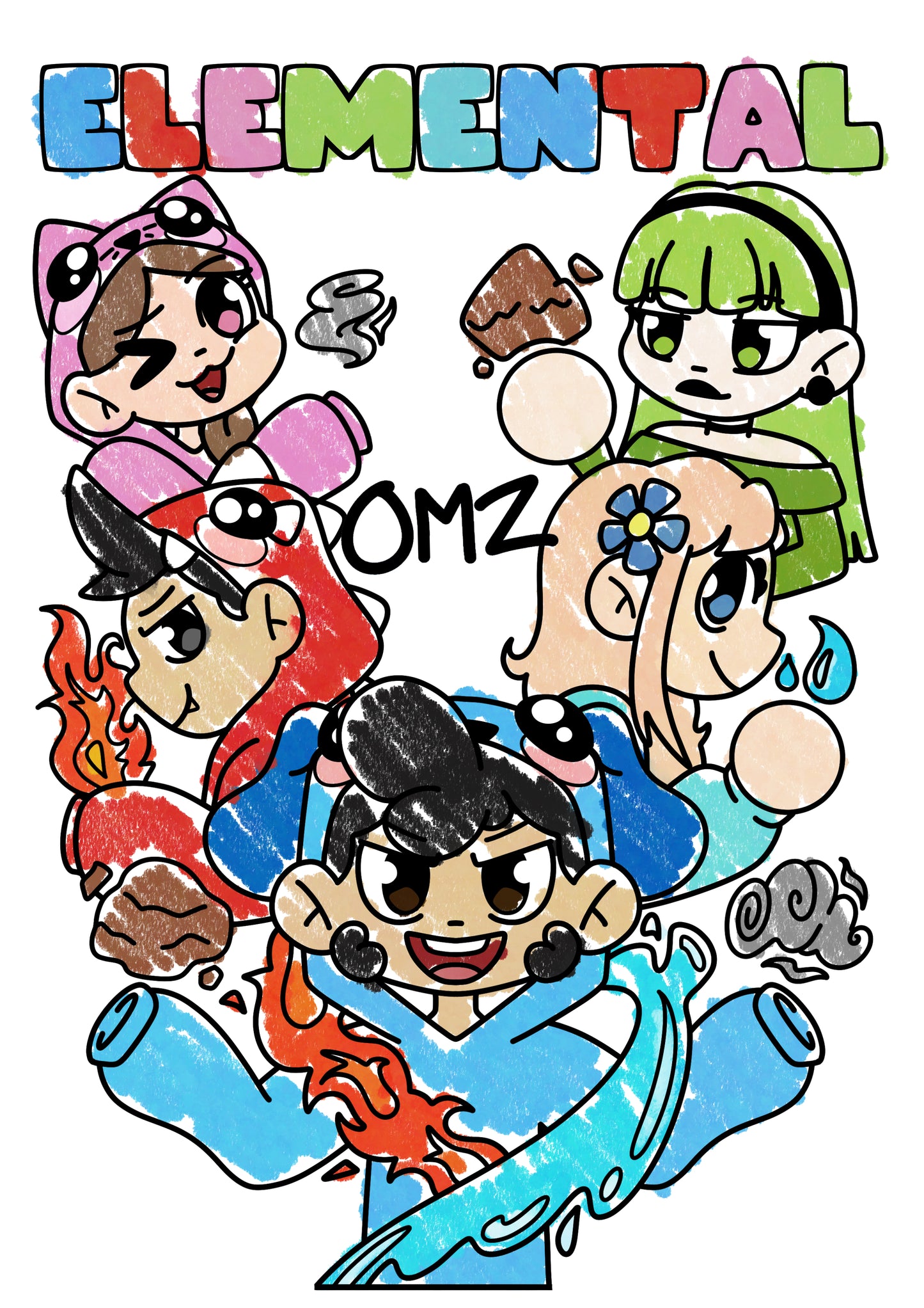 SIGNED Omz Crew Elemental Poster