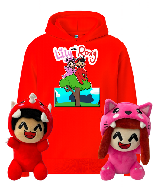 Roxy & Lily Plush & Hoodie Bundle