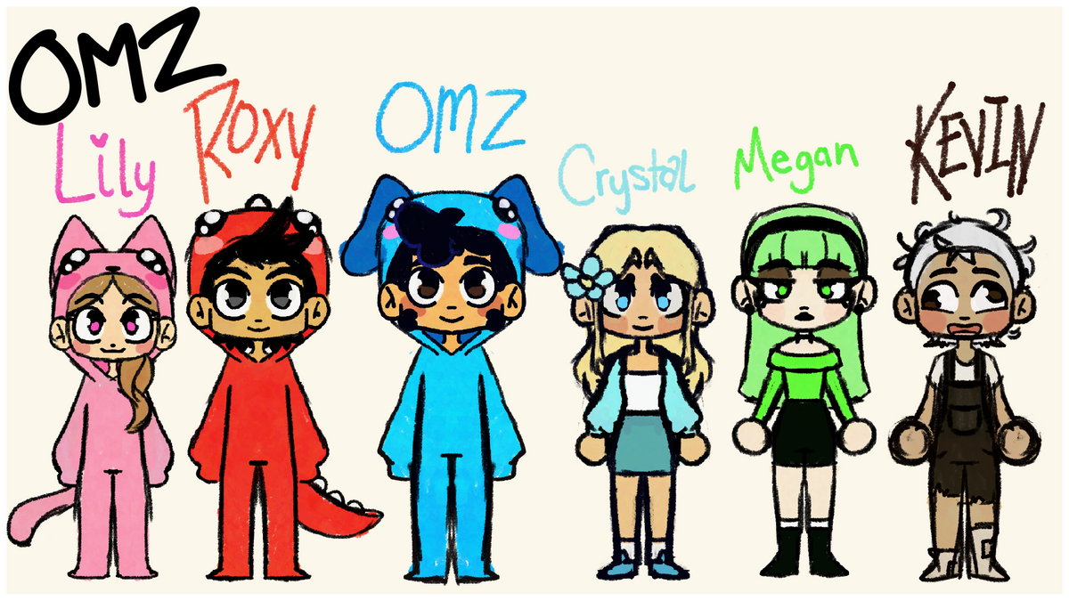 Oms Roxy SIGNED Omz Crew Drawing Poster